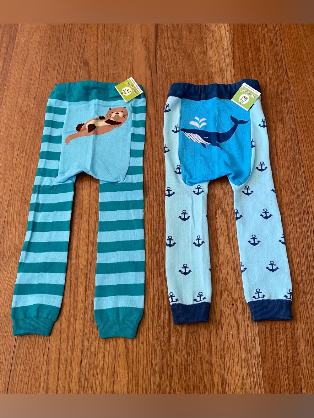 Doodle Pants Sea Animal Baby Leggings Set - Whale & Otter
